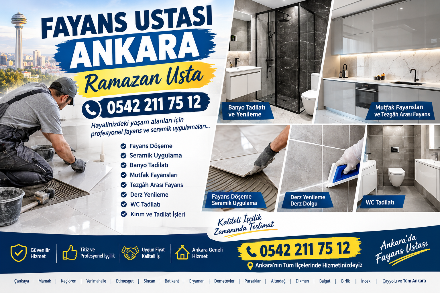 Ankara fayans seramik döşeme ve zemin kaplama